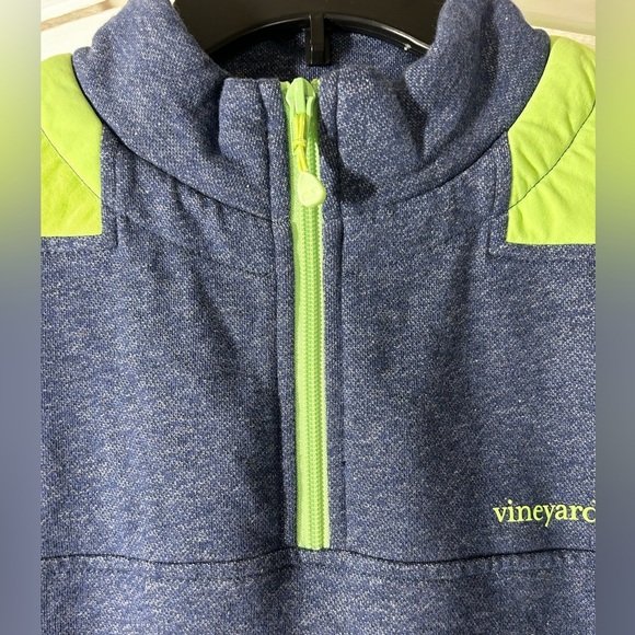 Vineyard Vines Blue Green Performance  Sailing Quarter Zip Shep Active Size S - Picture 5 of 14